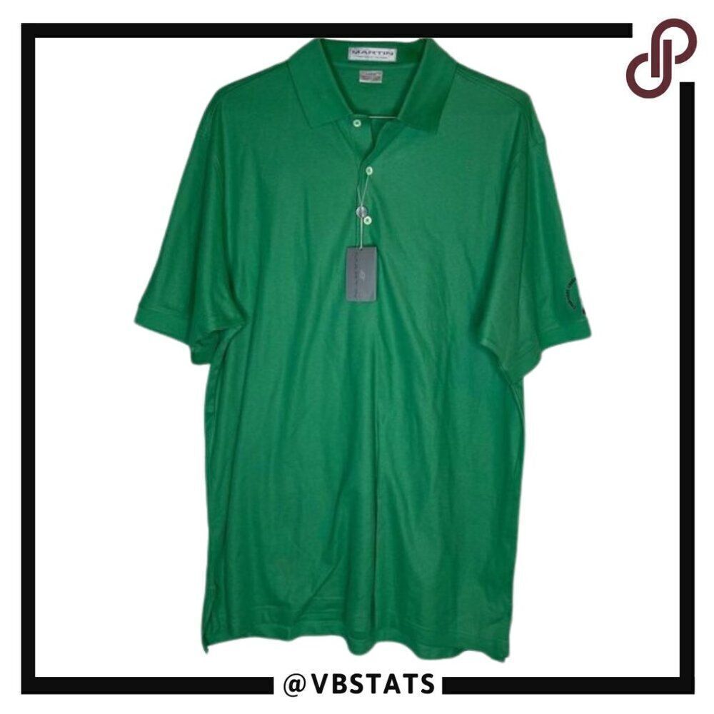 Large Martin NWT‎ Lime Green SS Polo Shirt